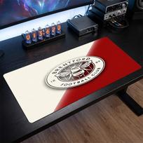 Brentford Football Print Large Mouse Pad, Anti-Slip Extended Gaming Desk Mat for Office Home 30cmx60cm（11.8x23.6inch）