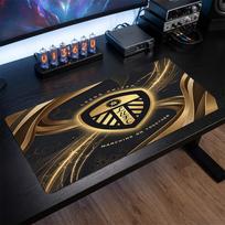 Leeds United Football Print Large Mouse Pad, Anti-Slip Extended Gaming Desk Mat for Office Home 30cmx60cm（11.8x23.6inch）