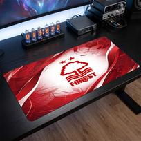 Nottingham Forest Football Print Large Mouse Pad, Anti-Slip Extended Gaming Desk Mat for Office Home 30cmx60cm（11.8x23.6inch）