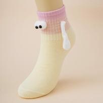 1/2Pairs Funny Magnetic Holding Hands Socks,Cute Dopamine Couple Socks for Birthday Gifts,Gradient-colored Middle Tube Socks One Size