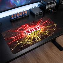 VfB Stuttgart Football Print Large Mouse Pad, Anti-Slip Extended Gaming Desk Mat for Office Home 30cmx60cm（11.8x23.6inch）