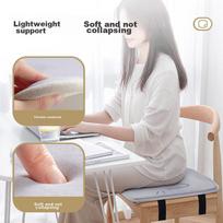 Qiqijia Office Chair Cushion, Thickened Memory Foam Seat Pad for Students, Winter Stool Pad, Chair Seat Cushion, Moonlight Gray