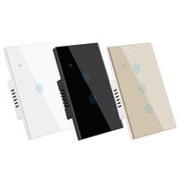 US Standard 110V 240V WiFi Smart Life Durable Touch Control Wall Switch with Remote for Smart Home US/AU Standard&1 gang