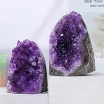 High Quality Healing Crystal Raw Stone Amethyst Cluster Ornament for Decoration One Size ametistas