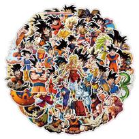 50 Dragon Ball Grafiti Lipdukų Kompiuteriui Mobiliajam Telefonui Vandens Puodeliui Dekoratyviniai Lipdukai Atsparūs Vandeniui Kūrybiški Vaikų Raštinės Reikmenų Lipdukai