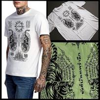 Muay Thai T-shirt Thai boxing Sak Yant Tiger Tattoo Thai Boxer Thailand tee L