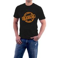 Niekas nelegalus T-shirt prieglobstis LABDAROS Protesto marškinėliai Sveiki atvykę pabėgėliai Sillytees S