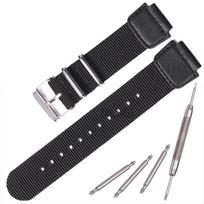18mm Nylon Watch Strap for Casio W800H F91W Black Green Bracelet F84 F105/108/A158/168 AE1200/1300 Watchband 18mm