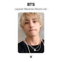 BTS Layover Weverse Albumai vers.. Oficiali nuotraukų kortelė V 02 beige