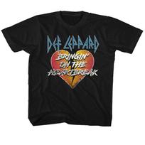 Def Leppard Bringin' On The Heartbreak Black Youth T-Shirt M