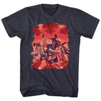 Bill and Ted Shadows Navy Heather Adult T-Shirt XL