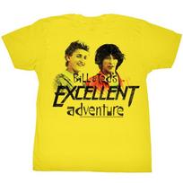 Bill and Ted Dudes Yellow Adult T-Shirt XL