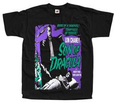 Son of Dracula Horror movie poster T-Shirt Black vintage scary all sizes S-5XL M
