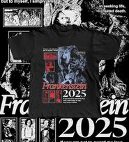 Frankenstein 2025 T-Shirt – Guillermo del Toro Movie Shirt, Gothic Horror Graphic Tee L