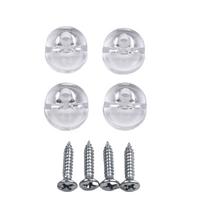 4pcs Mirror Wall Hanging Frameless Clips Glass Bracket Mirror 4pcs