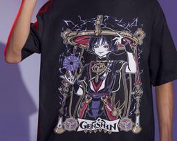 Genshin Impact Unisex T-Shirt - Scaramouche / Wanderer / Kunikuzushi, Japanese Anime Genshin Impact, Gaming T-Shirt, Anime Waifu Shirt S