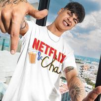 Netflix and Chai Graphic T-shirt, Desi merch, India themed shirts L
