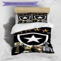 Botafogo de Futebol e Regatas Printed Pattern Duvet Cover Set – includes 1 duvet cover and 2 matching pillowcases Bedroom decor Christmas gifts 135cm*200cm