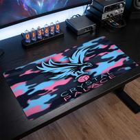 Crystal Palace Football Print Large Mouse Pad, Anti-Slip Extended Gaming Desk Mat for Office Home 30cmx60cm（11.8x23.6inch）