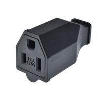 Male and Female Replacement Plug Black Shell Grounding Plug  Most Home Daily Uses male