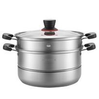 MAXCOOK 28cm Stainless Steel 2-Layer Steamer Pot