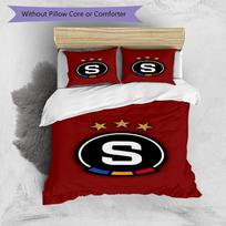 Star Soccer Emblem Printed Pattern Duvet Cover Set – includes 1 duvet cover and 2 matching pillowcases Bedroom decor Christmas gifts 135cm*200cm