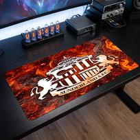 Sunderland Football Print Large Mouse Pad, Anti-Slip Extended Gaming Desk Mat for Office Home 30cmx60cm（11.8x23.6inch）