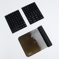 Guangdong Moulding Silicone Keyboard Stickers & Raised Keycaps for Long Nails with Letters juoda