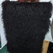 Tibetan Blond Color Curly Lamb Plates / Mongolian Long Hair Sheep Plate Fur