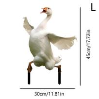 30*45cm Žąsas Akrilinis Sodo Kuoliukas Mielas Žąso Statulėlė Sodo Ornamentai Vejos Augalo Puodelyje Dekoracija Gėlių Vazono Papuošimas L