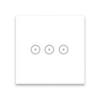 2022 New Arrival Wifi Smart Home Touch Keypad Wall Switch with Europe Standard Function with 3 Gang (White,Eu Standard&1Gang WIFI based EU) balta