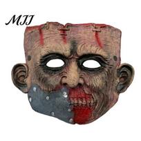 Comfortable Halloween Headgear Mask, Realistic Rotting Zombie Costume, Breathable PU Foam Lightweight Mask Horror Face for Scary Haunted House Parties