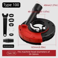 Adjustable Attachment Angle Grinder Dust Shroud Dust Shroud Vacuum Attachment  Wall Sanding 100/115