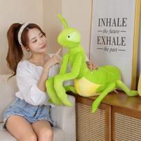 1 vnt. 70 cm imitacinis maldininkas pliušinis žaislas Kawaii vabzdžių mantis lėlės, įdarytos minkštos tikros gyvulių pagalvės kūrybinė dovana 70x50cm