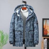 Storo žmogaus žieminis vyriškas kamufliažinis medvilninis paltas laisvas plius riebus itin didelis darbo drabužis medvilninė striukė 4XL-10XL 9XL mėlyna