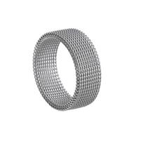 2024 Titano plieno 8MM deformuojamas daugiaspalvis tinklelio žiedas vyrams ir moterims Size 12
