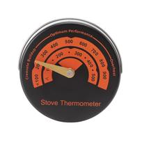 Magnetinis viryklės termometras Bimetalinis Platus diapazonas Viryklės temperatūros matuoklis Namų židiniui Kamino dūmtakiui red