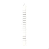 Mini Rope Ladder Christmas Decoration Miniatures Furniture Gnome Accessories with 20 Wooden Steps