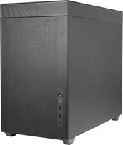 Korpusas PC Mini Tower INTER-TECH IM-2 Expander, Mini-ITX/Micro ATX, palaiko ATX/SFX maitinimo šaltinius, 2,5 colio ir 3,5 colio diskus, priekiniai/viršutiniai ventiliatoriai 120/140 mm, juodas