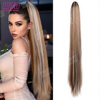 Ponytail Extension 36 Inch Long Natural Straight Drawstring Ponytail For Women Synthetic Heat Stocking T1B/4/30