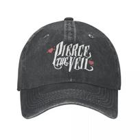 Unique Pierce The Veil Band Logo Trucker Hats Merch Vintage Distressed Denim Pop Rock Casquette Hat For for Men Women Adjustable One Size