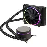 Skysčio aušintuvas „all-in-one“ Inter-Tech LC-120 RGB 12 cm juodas