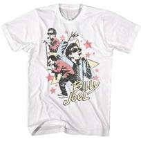 Billy Joel Stars White T-Shirt 4XL