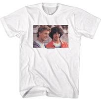 Bill And Ted Excellent Heads White Adult T-Shirt S
