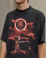 Berserk | Anime Street Tee | Oversized Graphic T-Shirt | Vintage Wash M