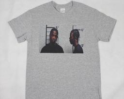 Travis Scott mugshot Grey T-Shirt Sizes Available S-3XL 2XL