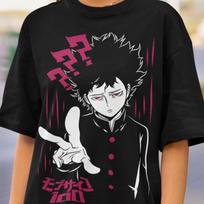 Unisex, Mob Psyhco 100 Shirt, PsychoHelmet Anime Shirt, Funny Shigeo and Dimple, Japanese Anime Otaku GIFT, Psycho Manga, Psyhco 100 Tshirt S