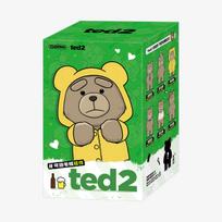 POP MART Ted2 Meškiukas Veiksmo Pliušinis Pakabukas Aklas Dėžutė
