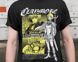 Unisex Claymore Anime T-Shirt, Clare, Miria Manga Waifu Shirt 2XL