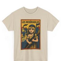 Les Misérables Retro Comic T-Shirt: Victor Hugo Graphic Tee S